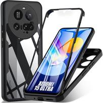 Case for Xiaomi 15 Ultra - Full Protection Front Soft TPU and Back Hard PC - Black