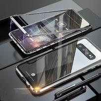 Magnetinis dėklas - Samsung - Galaxy S10 - Aliuminis - Metalas - Grūdintas stiklas gale