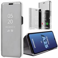 Case for Samsung Galaxy A25 5G - BOOLING - Smart Case Clear View 360° Shockproof - Silver sidabras
