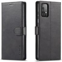 Dėklas - CASEME - Galaxy A52 5G - Itin plonas - Oda - 3 kortelių vietos juoda