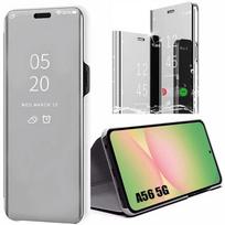 Apsauginis dėklas - BOOLING - skirtas Samsung Galaxy A56 5G - Sidabrinis - Smart View - Atsparus smūgiams sidabras