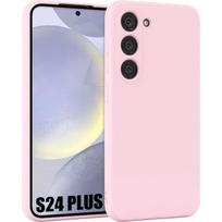 Dėklas Samsung Galaxy S24 Plus - Silikoninis - Atsparus smūgiams - Šviesiai rožinis rožinė