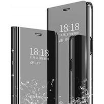 Folio Case - Samsung - A41 - Mirror Effect - Card Holder - Video Stand Position juoda