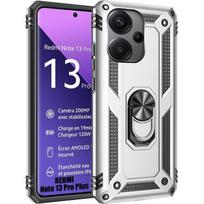 Case for Xiaomi Redmi Note 13 Pro+ 5G - Note 13 Pro Plus 5G - Reinforced Shockproof Anti-Scratch Protection Silver