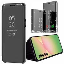 Apsauginis dėklas - BOOLING - skirtas Samsung Galaxy A56 5G - Veidrodinis efektas - Sustiprinta apsauga - Juodas juoda