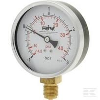 Manometras Ø100 mm, 1/2" RIV520 5377RIV5201210