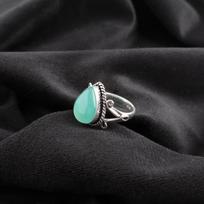 Amazonite Ring, 925 Solid Sterling Silver Ring, Handmade Gemstone Jewelry, Gifts For Wife Brand New Ring For Wedding Gift 4 mėlyna