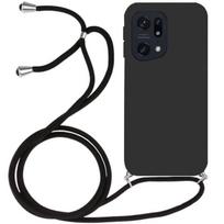 Silicone Case - OPPO - Find X5 Pro - Ultra Slim - Matte Effect - Adjustable Black Cord