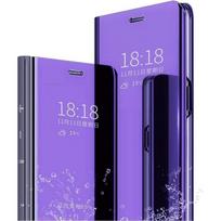 Protective Case - BOOLING - for Samsung Galaxy S21 FE 5G - Mirror Effect - Purple - Smart Case violetinė