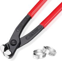Ear Clamp Pliers 9.96Inch Hose Clamp Crimping Tool Carbon Steel Pinch Clamp Pliers Install Remove Clamp Nail Puller Tool for repairing pipes raudona