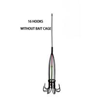 Fishing Accessories 8 Claw 16 Hook Squid Bait Trap Cage Fishing Lure Cage Octopus Hook Trap Basket Fishing Tools Tackle
