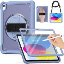 Case for iPad A16 (11  ) - BOOLING - 2025 - Shockproof Protection - Hand Strap - Purple violetinė
