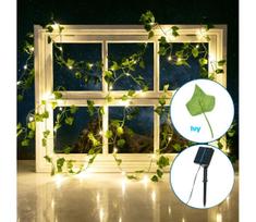 Aigostar - LED saulės girlianda 100xLED/12m IP65 šiltai balta gebenės spalvos