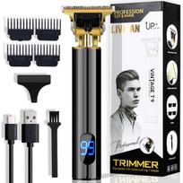LIVMAN VINTAGE T9 – metalinis plaukų ir barzdos kirpimo mašinėlė-skustuvas su LED ekranu