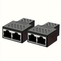 RJ45 tinklo skirstytuvas, 1 į 2 LAN adapteris. , 1 vnt
