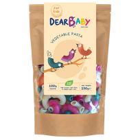 Kvietinių miltų makaronai su daržovėmis | Dear Baby (250 g)