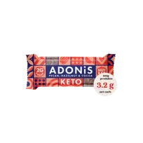 KETO pekano, lazdyno riešutų ir kakavos batonėlis | Adonis (35 g)