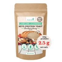 KETO baltimininės skrebučių duonos kepimo mišinys | Simply keto (300 g)