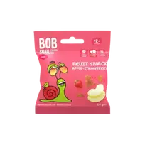 MINI vaisių užkandis obuolys - braškė, be glitimo | Bob Snail (20g)