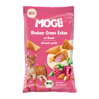 Ekologiški sausainiai su migdolų ir aviečių kremu, be glitimo | Mogli (30 g)