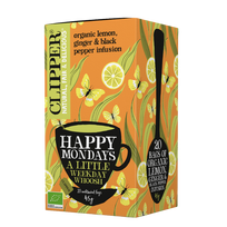Ekologiška citrinų, imbiero ir juodųjų pipirų arbara | Clipper 45 g (20 x 2,25 g)