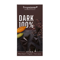 Ekologiškas tamsusis šokoladas 100%, be glitimo ir be pridėtinio cukraus | BENJAMISSIMO (60 g)