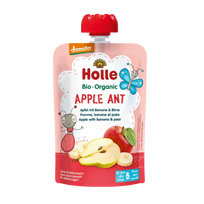 Ekologiška obuolių, kriaušių ir bananų tyrelė | HOLLE (100 g)