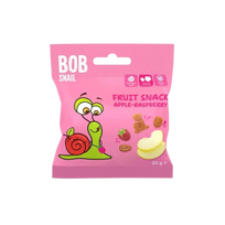 MINI vaisių užkandis obuolys - avietė, be glitimo | Bob Snail (20g)