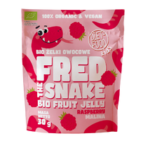 Ekologiškos FRED obuolių ir aviečių skonio juostelės | DIET-FOOD (30 g)
