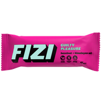 Batonėlis su šokolado glazūra "HAZELNUT + HIMALAYAN SALT", be pridėtinio cukraus | Fizi (45 g)