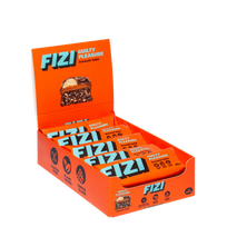 Dėžutė batonėlių su šokolado glazūra "BROWNIE BABE", be pridėtinio cukraus | Fizi (10x45 g)