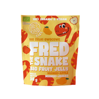 Ekologiškos FRED obuolių ir mango skonio juostelės | DIET-FOOD (30 g)