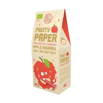 Ekologiškos vaisių juostelės, obuolių - rabarbarų skonio | DIET-FOOD (25 g)