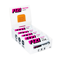 Dėžutė baltymininių lazdyno riešutų batonėlių | Fizi (10x45 g)
