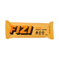 KETO baltymininis  batonėlis su liofilizuotais bananais ir linų sėmenimis | Fizi (45 g)