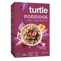 Ekologiški avižiniai dribsniai su datulėmis, figomis ir abrikosais | Turtle (450 g)