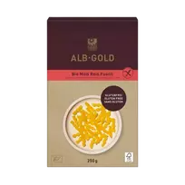 Ekologiški kukurūzų - ryžių makaronai FUSILLI, be gliuteno | Alb Gold (250 g)