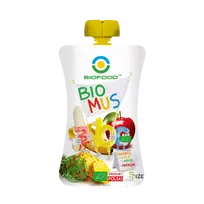 Ekologiška ananasų, bananų ir obuolių tyrelė | Bio Food (90 g)