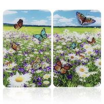 Stiklinės lėkštės viryklei, 2 vnt., Summer Meadow, Maximex