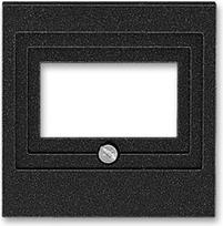 Cover plate for USB/HDMI/VGA sockets, black, Levit 2CHH290040A4063 | 8592624069973