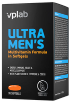 VPLAB Ultra Men's Sport Multivitamin minkštos gelio kapsulės, 90 vnt.