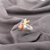 Spiny Oyster Turquoise Gemstone Jewelry, 925 Solid Sterling Silver Ring, Handmade Gorgeous Silver Ring For Birthday Gift 4 oranžinė