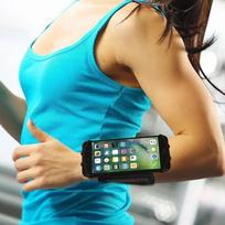 Riešo mobiliojo telefono laikiklis 360° besisukantis laikiklis riešo dirželis lauko sportui, dviračių sportui, mobiliojo telefono rankos dirželis juoda