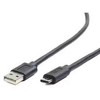 Gembird USB-A to USB-C, 1m, Black CCP-USB2-AMCM-1M