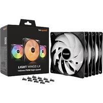 Be Quiet Light Wings LX, 140mm, PWM, High-Speed, Black, Triple-Pack BL130