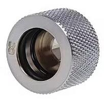 Alphacool HT 16mm HardTube screw-on nozzle connection G1 / 4, Chrome 17195