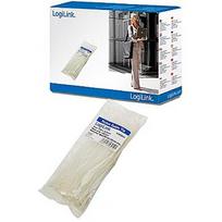 Logilink Cable tie set 100 pcs in polybag length: 150 x2.5 mm White KAB0002