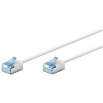Goobay 74326 Ultra-Flexible CAT 6A Patch Cable, Slim, U/FTP, 0.15 m, White 74326