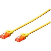 Digitus Patch cord | CAT 6 U-UTP | AWG 26/7 | Cable length: 2 m | Yellow DK-1617-020/Y