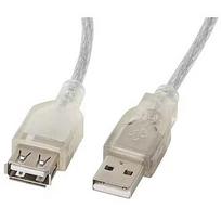 Lanberg CA-USBE-12CC-0018-TR USB cable 1.8 m USB 2.0 USB A Transparent CA-USBE-12CC-0018-TR